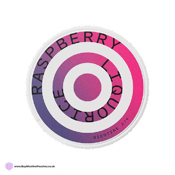 Raspberry Liquorice Nicotine Pouches by Helwit