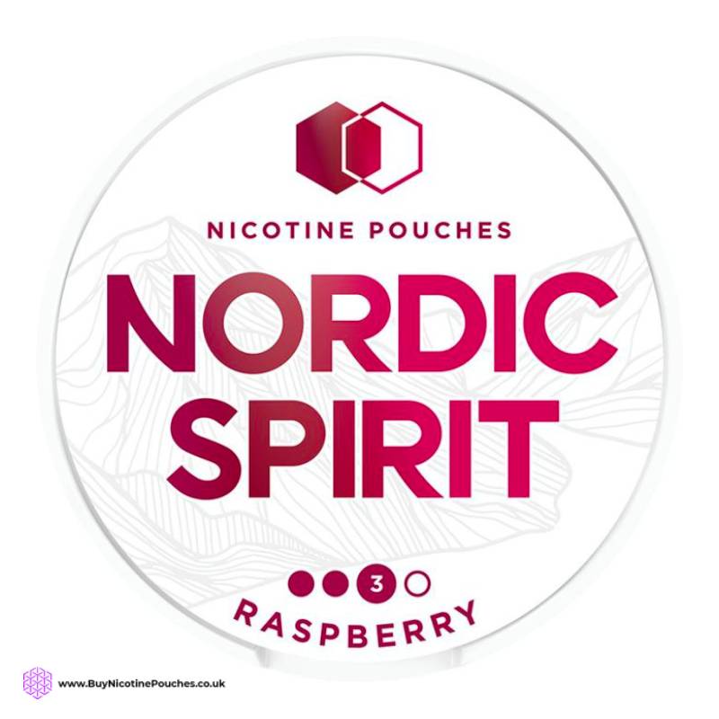 Raspberry 2 Dots Nicotine Pouches by Nordic Spirit