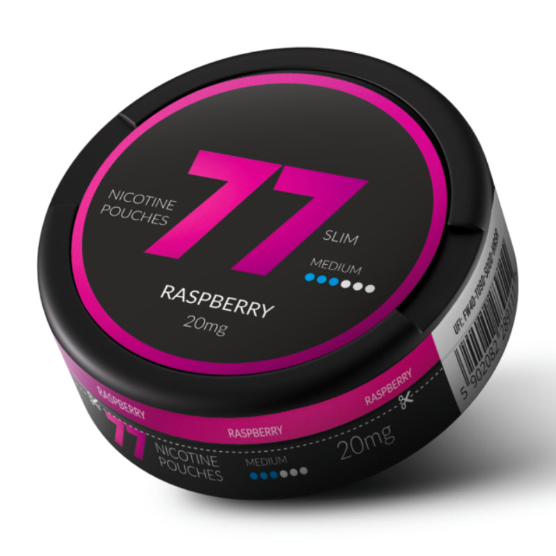 Raspberry Nicotine Pouches By 77
