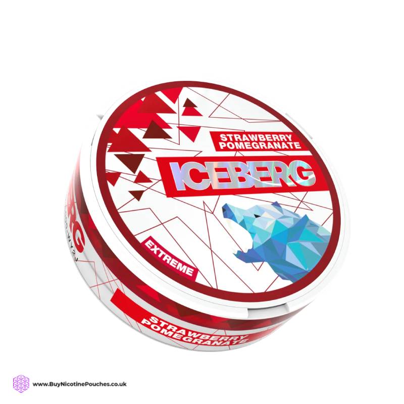 Strawberry Pomegranate Extreme Nicotine Pouches by Iceberg