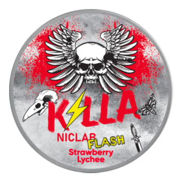Strawberry Lychee Flash Nicotine Pouches by Killa