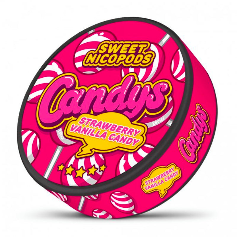 Strawberry Vanilla Candy Nicotine Pouches by KURWA