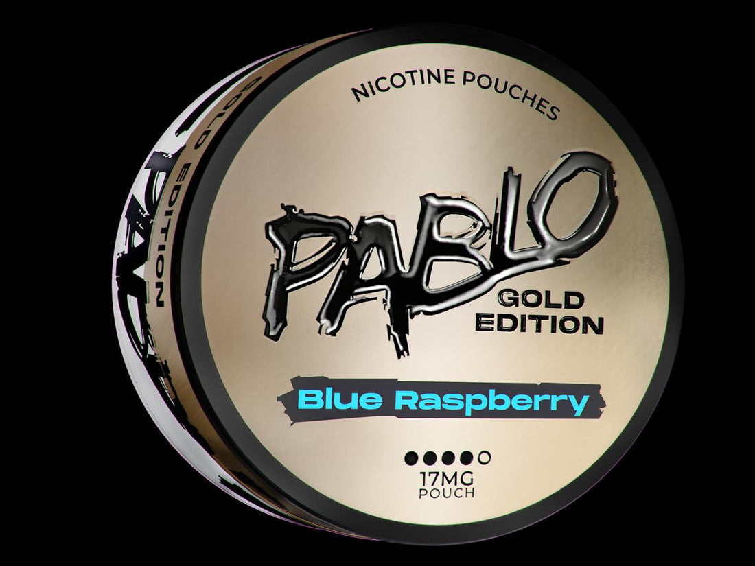 Blue Raspberry Gold Edition Nicotine Pouches by Pablo