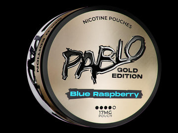 Blue Raspberry Gold Edition Nicotine Pouches by Pablo